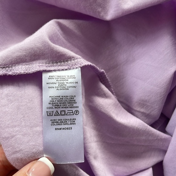 LOFT shirt, Large Petite, Lavender - Picture 5 of 8